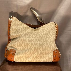 Michael Kors Serena shoulder bag leather and tan
